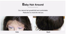 Women Long Wave Half Black and Half Orange Lace Front Wig Heat Safe Costume Wigs