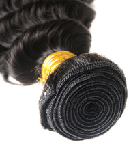 Remy Braziian Deep Wave Human Hair 3 Bundles 10-28inch Natural Color