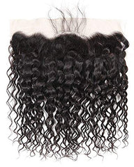 Remy Brazilian Human Hair Bundles Weaves with 13x4 Lace Frontal Deep Wave Natural Color