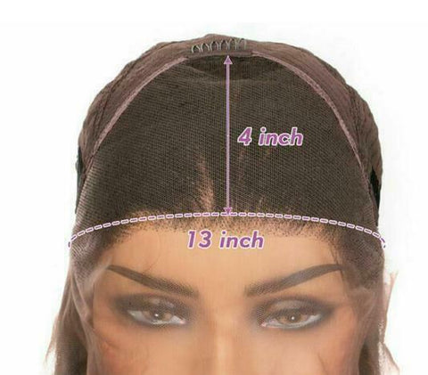 Ombre Purple Lace Front Wigs Long Wavy Synthetic Natural Hairline Body Wave Hair