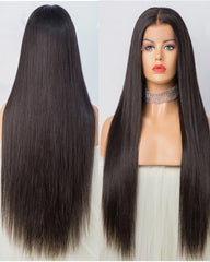 Remy Human Hair Straight Full Lace Wig 16-24inch Natural Color