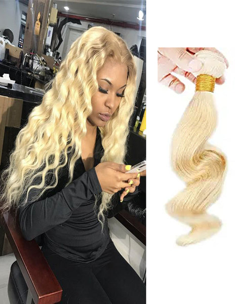 Remy Braziian Loose Wave Human Hair One Bundles 8-30inch 613 Color