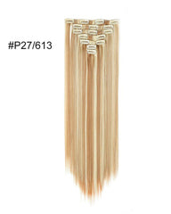 Clip In Synthetic Straight Hair Extensions 7 Pieces 24inch Long Hairpiece Hair